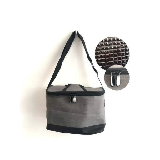 Small Folding Cooler Bag For Picnic Dark Grey