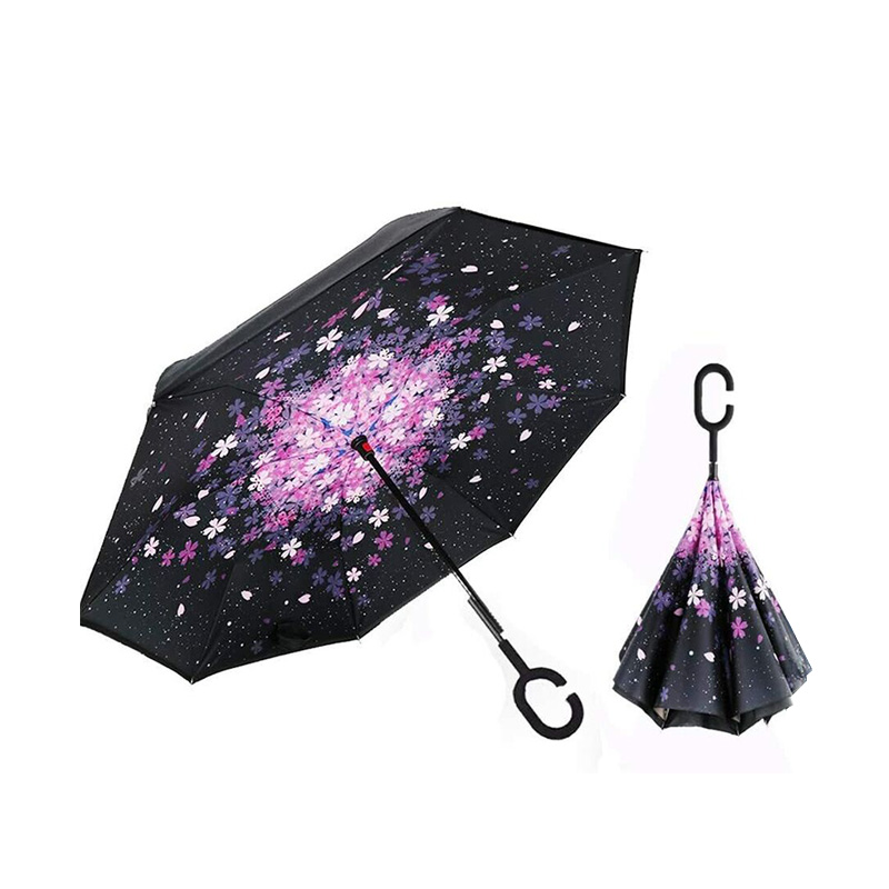 Inverted Umbrella (Flower Pattern)