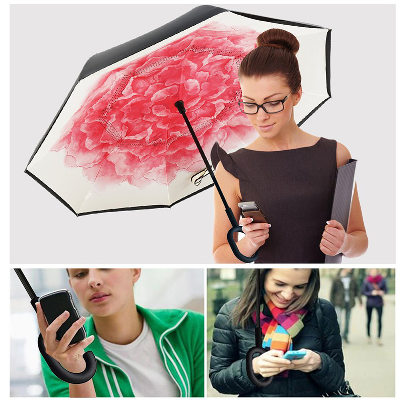 Inverted Umbrella (Flower Pattern)