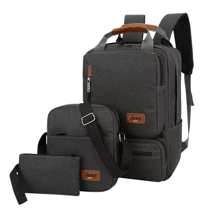 Jeep Backpack With 3 Pieces Blue