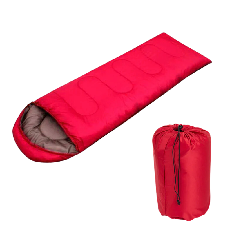 Outdoor Camping Sleeping Bag - Red
