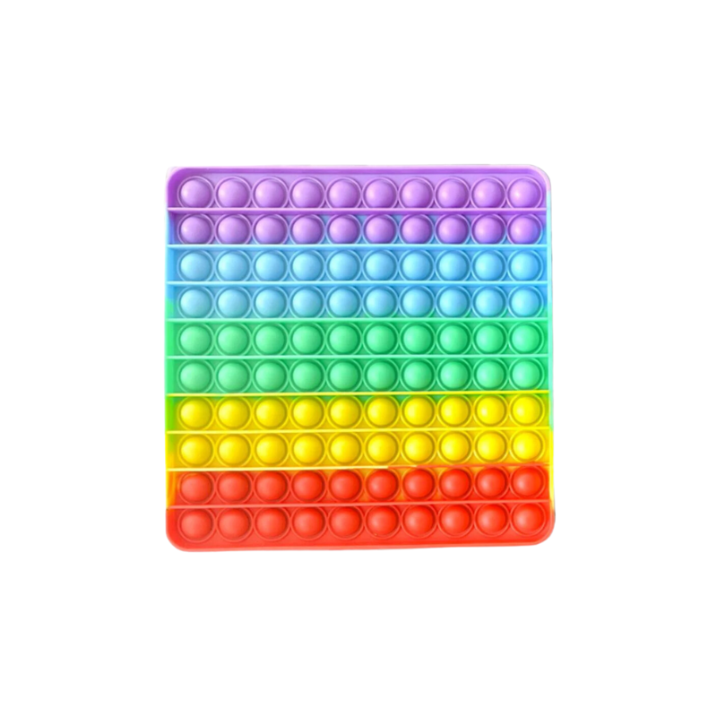 Square stress relief jumbo pop it (100 bubbles)