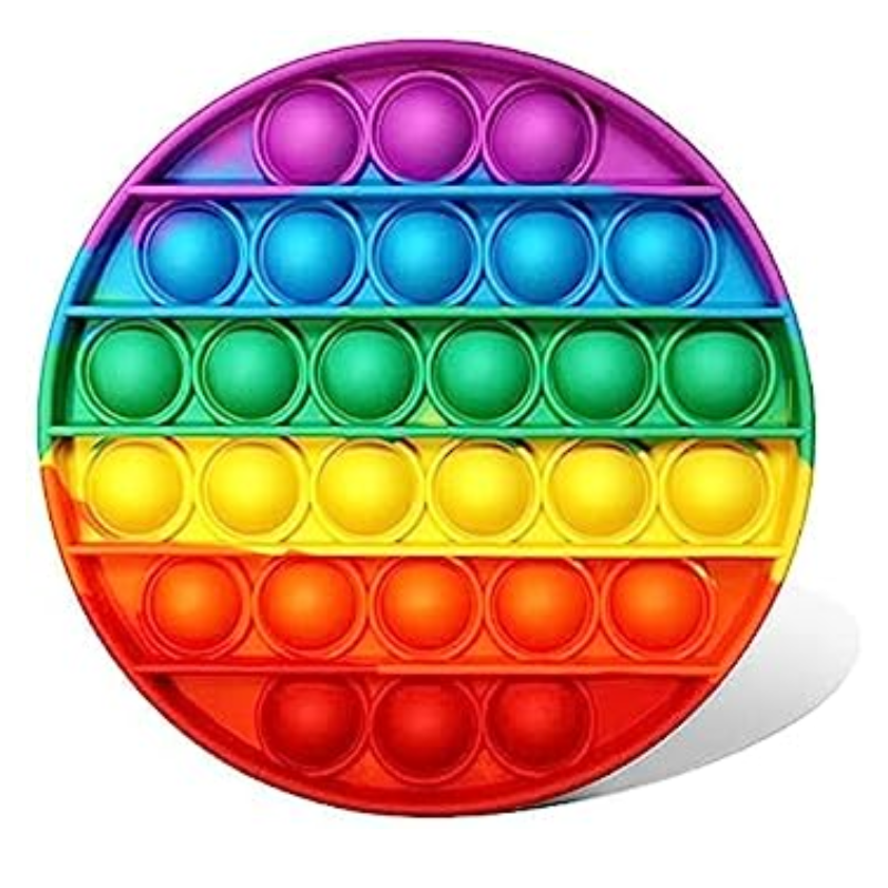 Circle rainbow stress relief pop-it