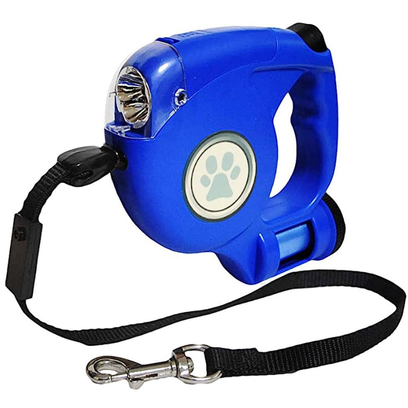 Dog Retractable Leash For 11kg and less (Blue)