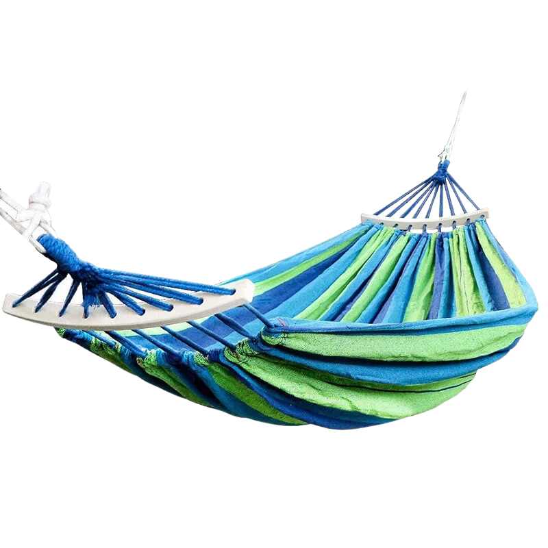 Hammock Swing with Large wood spreader (Green)