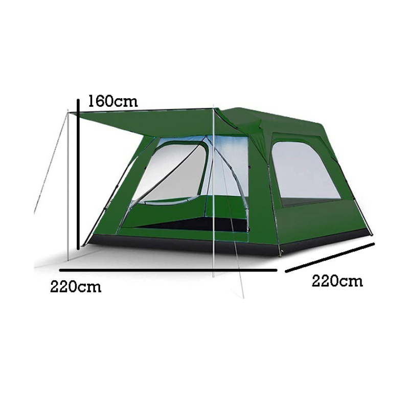 Automatic Tent with 4 sided double layer 220x220x160cm