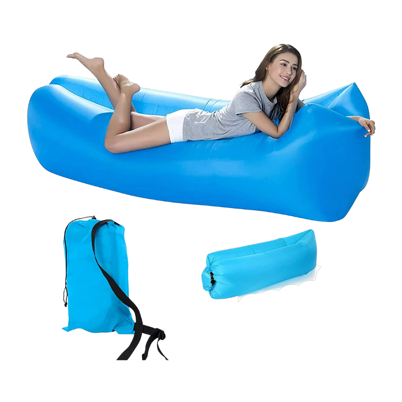 Inflatable Lounger Air Sofa (Blue)