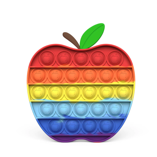 Apple stress relief rainbow pop it