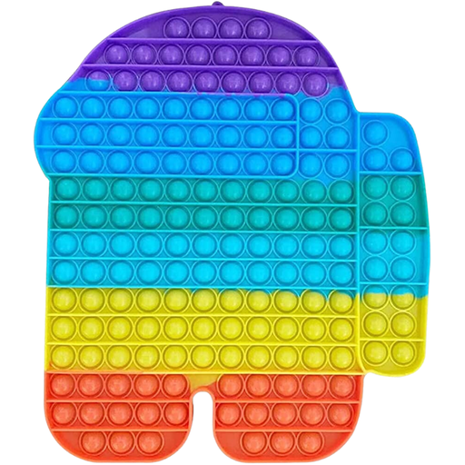 Among us stress relief rainbow pop-it