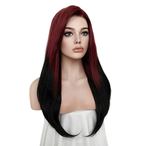 Black and Red Women's Wig