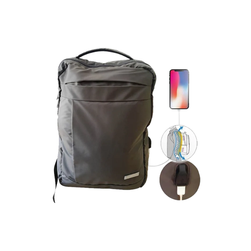Water Resistant Backpack with USB Charging Port