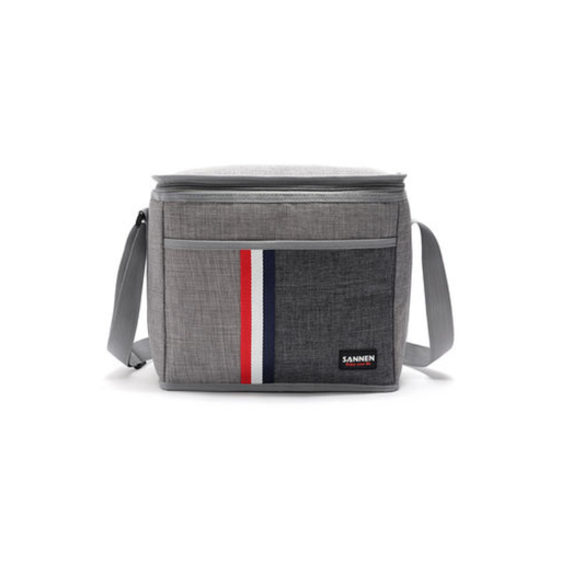Small Folding Cooler Bag For Picnic Grey Black
